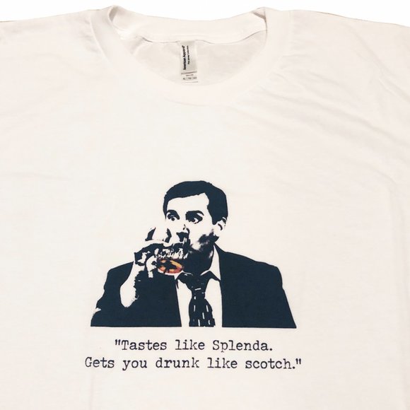 White Custom designed Michael Scott T-shirt, size XL - Picture 2 of 3